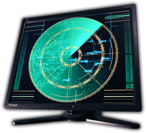 Very realistic radar simulation. Install a full-scale radar on your desktop!