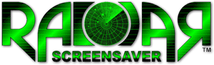 Radar Screensaver logo graphics design example