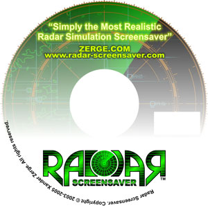 Radar Screensaver CD color label